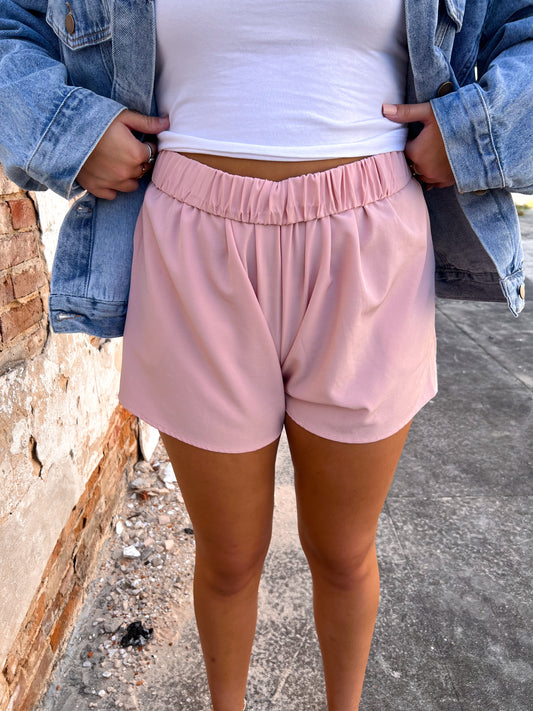 Imani Pink Shorts-Shorts-Mazik-$25 & Under Sale,11/28/23 md,1st md,8/22/23,BIN A2,bottoms,Max Retail-The Twisted Chandelier