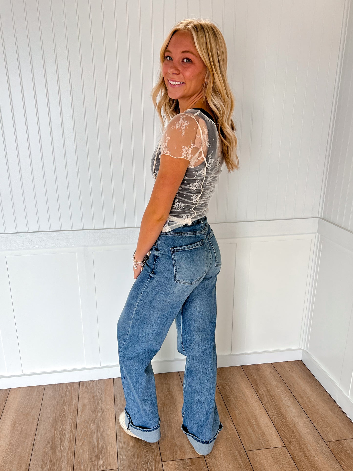 Sophie Sheer Lace Top-Listicle-Bin B4,FD 08/26/25,Tops Collection-The Twisted Chandelier