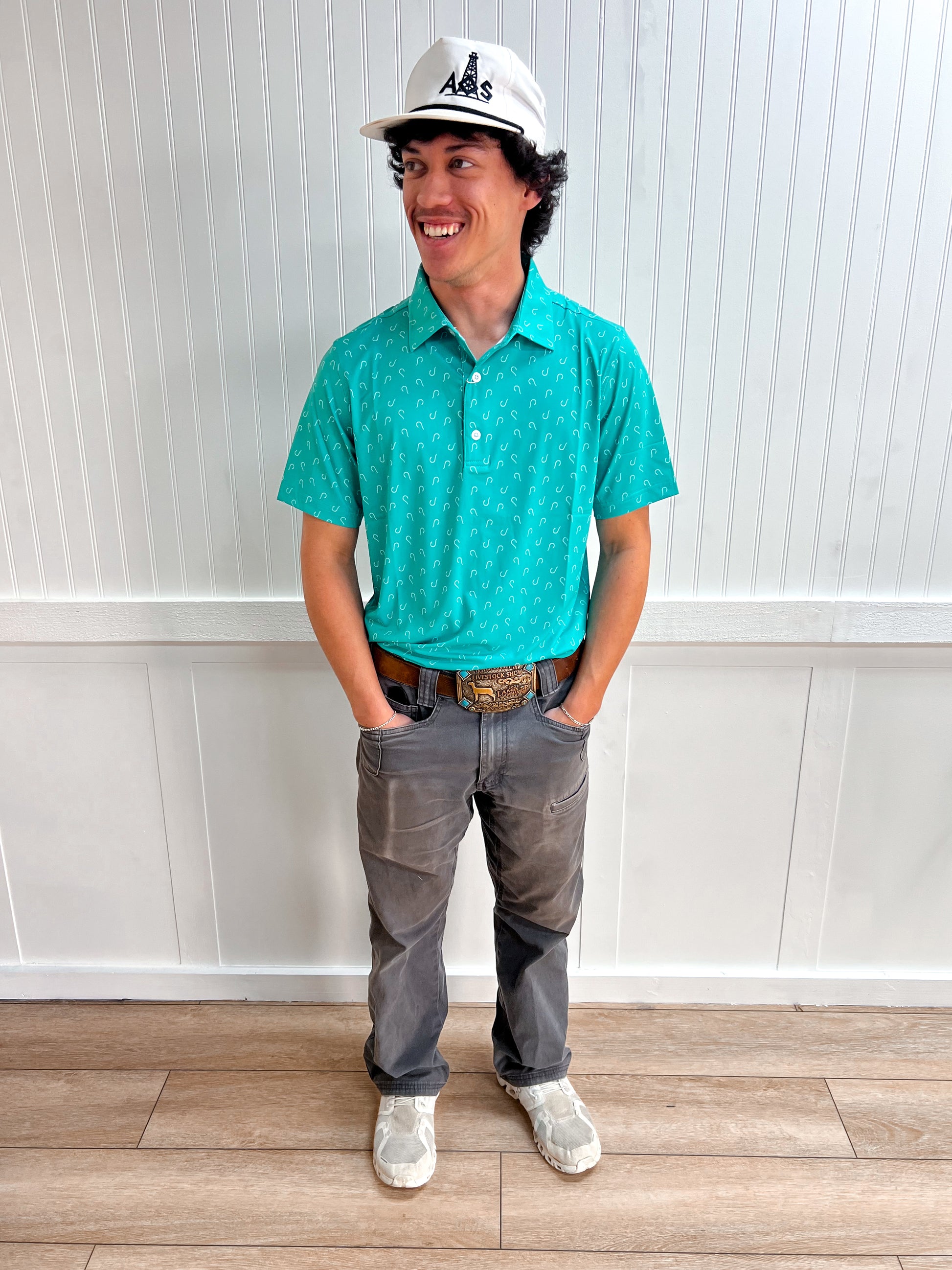 Men’s Circle Hook Polo Shirt-SALT WATER SOUL-FD 03/10/26,Men's-The Twisted Chandelier