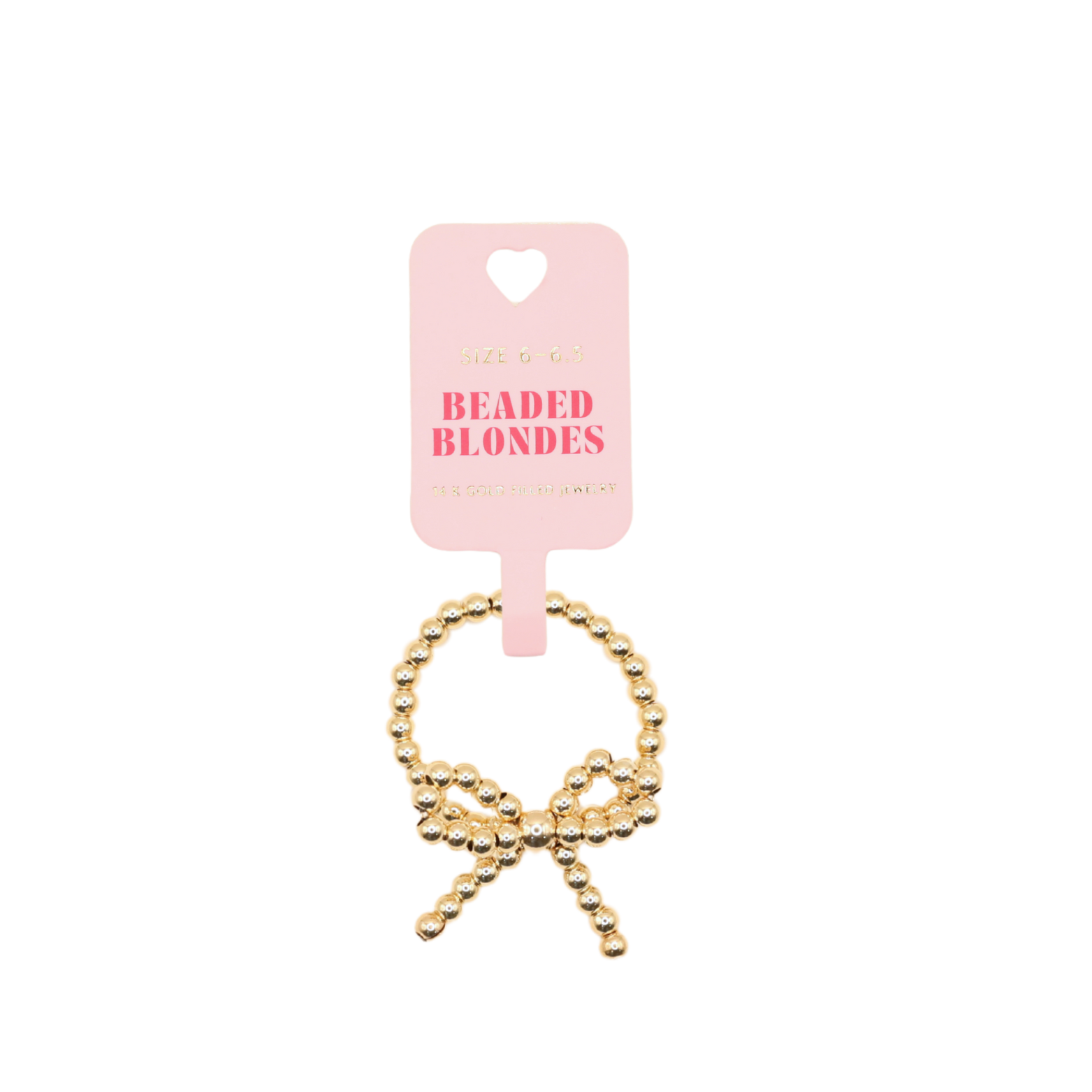 Gold Bow Rings-Beaded Blondes-Under kendra display-The Twisted Chandelier