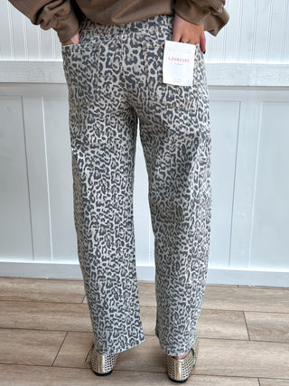 Maxine High Rise Leopard Print Utility Barrel Jeans-Pants-Lovervet by VERVET-bottoms,Fall Favorites,LV2309LPD,NewArrival-The Twisted Chandelier