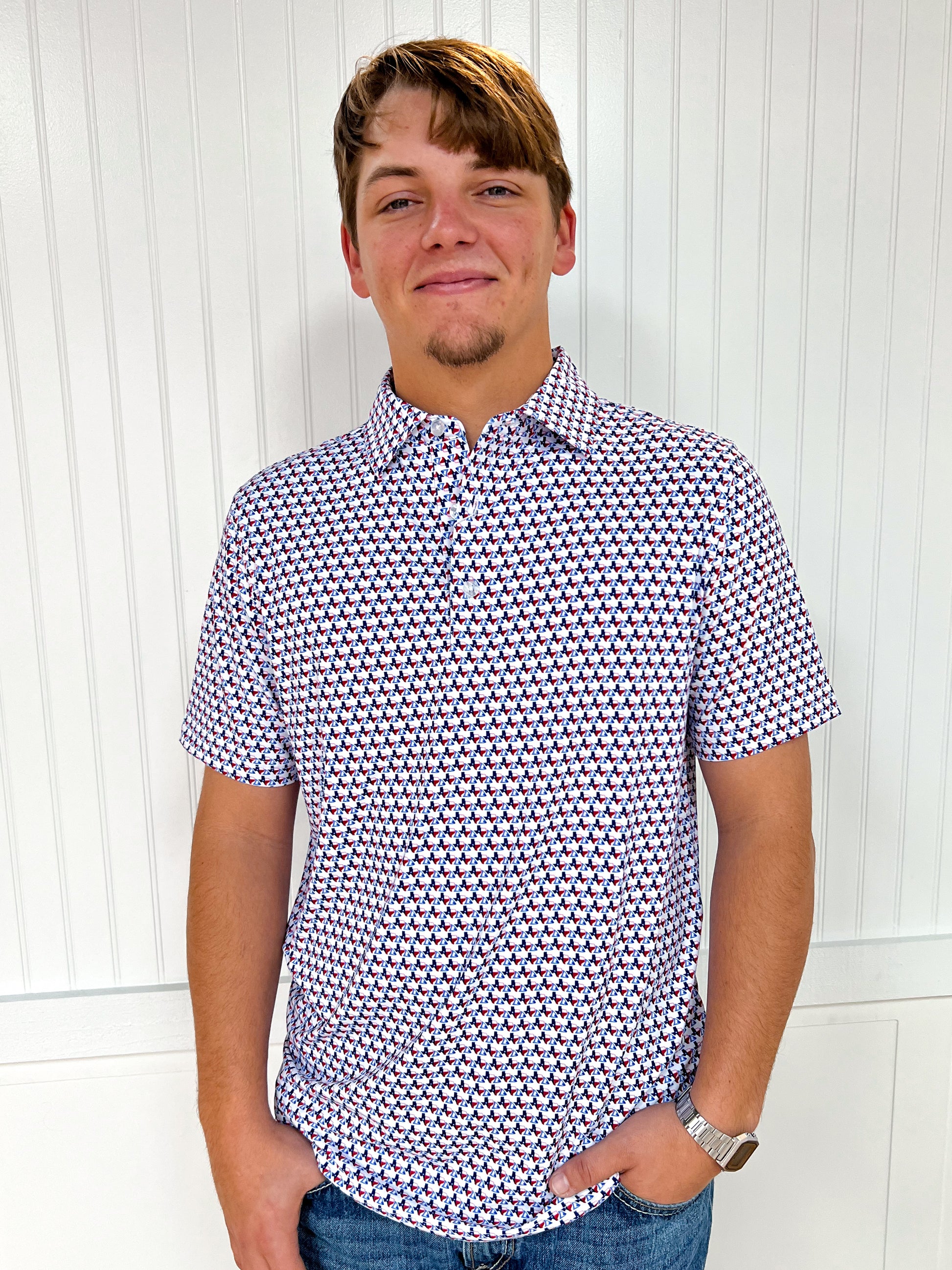 Men's Texas Tailing Polo-SALT WATER SOUL-FD 01/23/26,Men's-The Twisted Chandelier