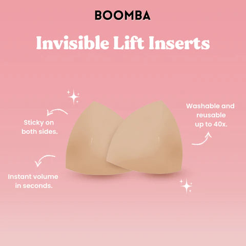 BOOMBA Invisible Lift Inserts | Beige | BOOMBA-Sticky Bra-BOOMBA--The Twisted Chandelier