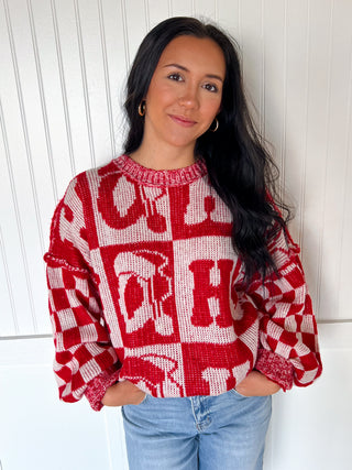 Oversized Sweater With Hohoho-Sweater-Fantastic Fawn-BIN A 3,IFKT51707-09,OGP 58.95-The Twisted Chandelier