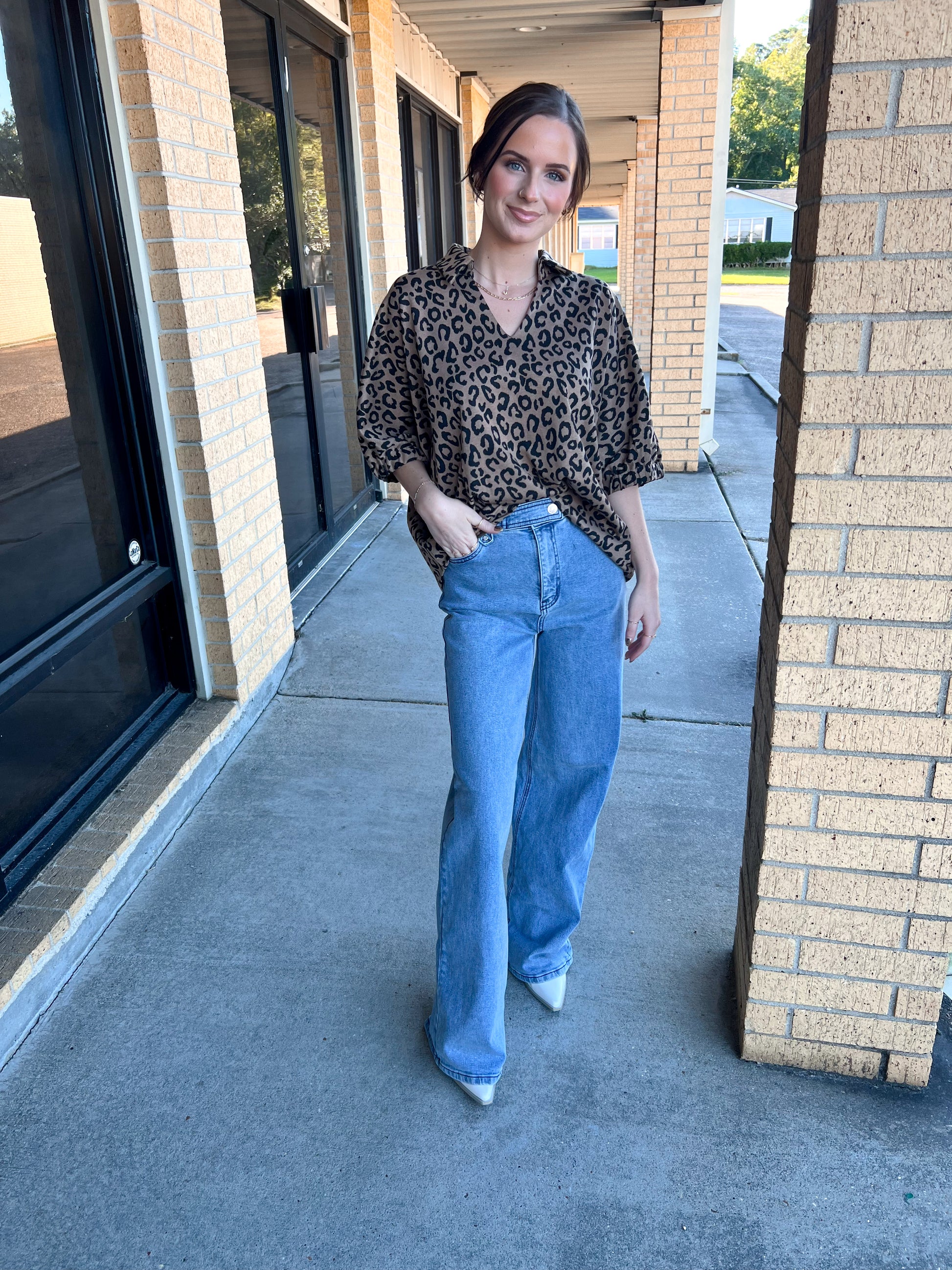 Sutton Wide Leg Medium Stone Rigid Comfort Stretch Jeans-Vibrant M.i.U-BIN A2,bottoms-The Twisted Chandelier