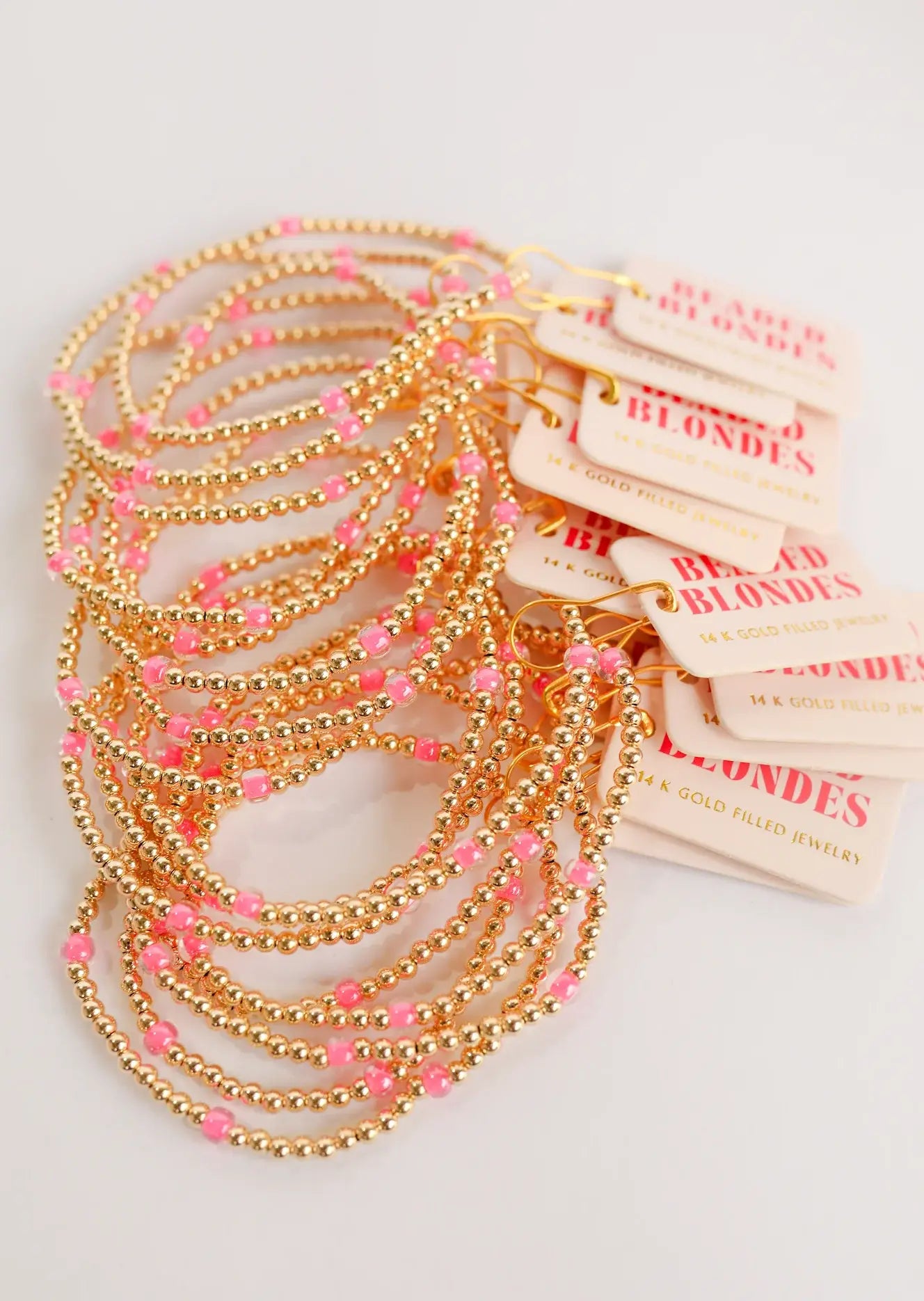 Hot Pink Poppi Bracelet-Beaded Blondes-The Twisted Chandelier