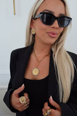 Chansutt Pearl Lariat Coin Necklace-Necklace-CHANSUTTPEARLS-The Twisted Chandelier
