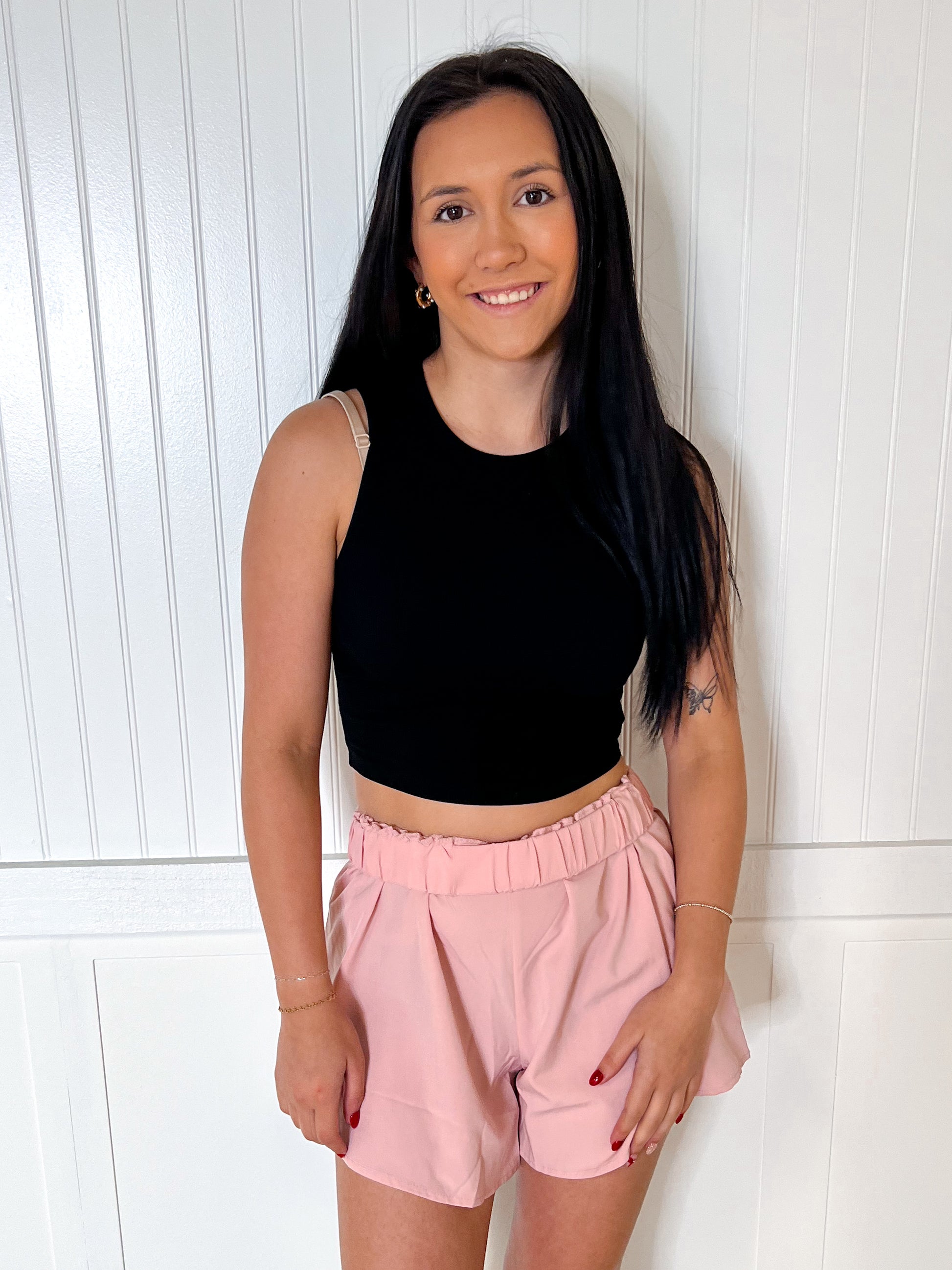 Hayley Round Neck Sleeveless Crop Top-Apparel & Accessories-le lis-09/03/24,1st md,MT5576,OGP 26.99,Tops Collection-The Twisted Chandelier