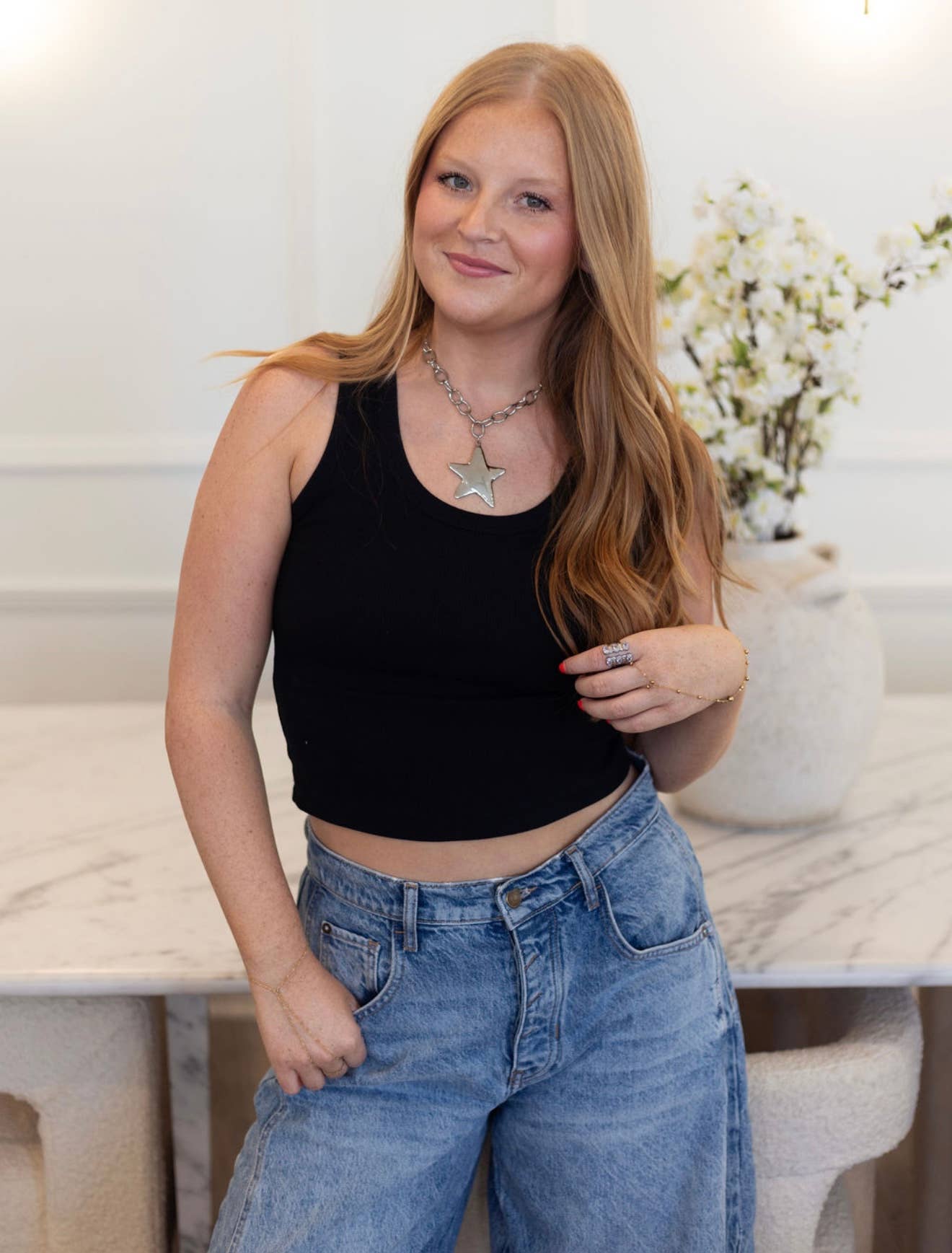 Chansutt Pearl Star Necklace-CHANSUTTPEARLS-The Twisted Chandelier