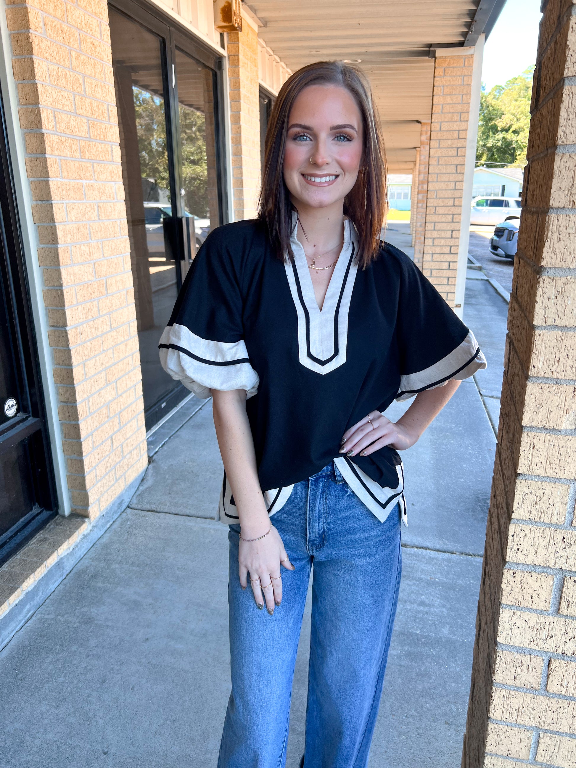 Blair Collared Pullover Top-The Twisted Chandelier-BIN A 3,FD 10/23/25,Tops Collection-The Twisted Chandelier