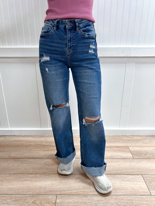 Delilah Super High Wide Leg Jeans-Mica Denim-bottoms,FD 02/11/26-The Twisted Chandelier