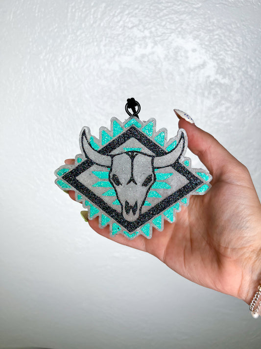 Aztec Bull Freshie-Ginger & Lace-The Twisted Chandelier