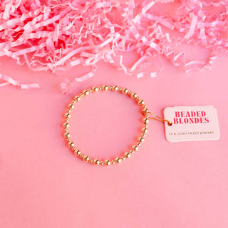Katy Bracelet in Gold-Beaded Blondes-The Twisted Chandelier