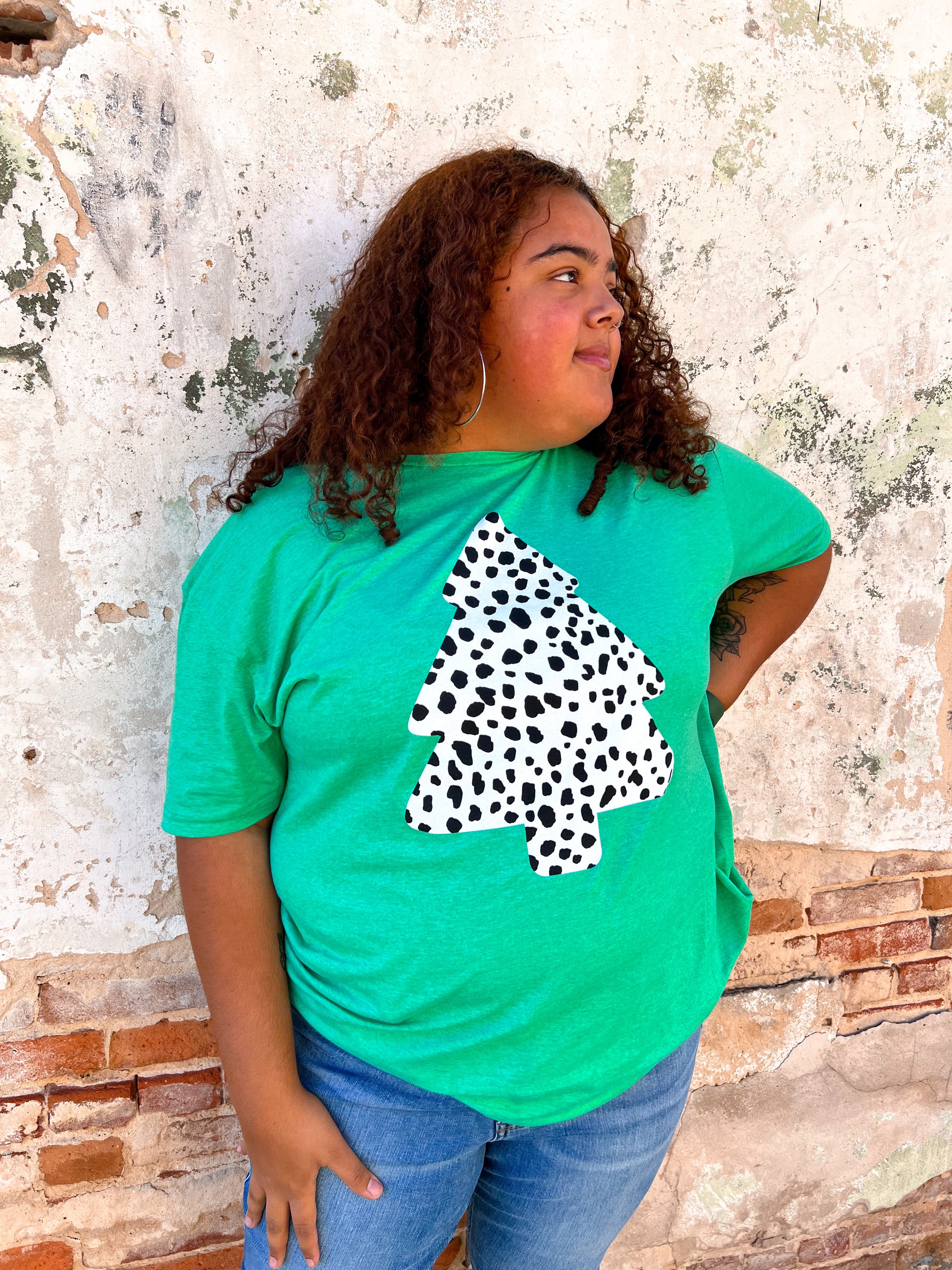 Green Tree Tee-Shirt-Oliver & Otis-$25 & Under Sale, Bin C1, BIN D6, Christmas tote ct1, Tops Collection-The Twisted Chandelier