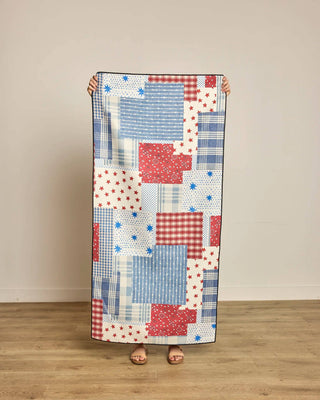 Stars and Stitches Beach Towel-Towels-Geometry-The Twisted Chandelier