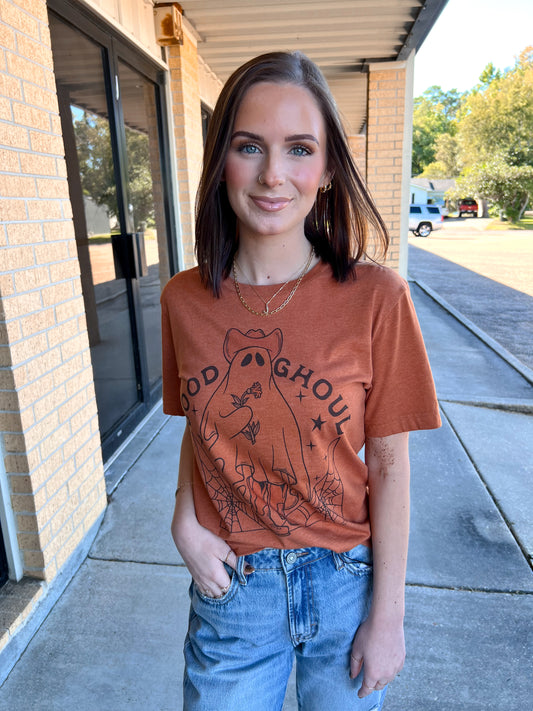 Good Ghoul - Harvest Tee-Top-the lattimore claim-8/8/23,Bin c1,T1-The Twisted Chandelier