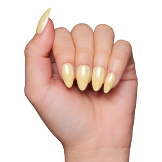 Yellow Pop Press-On Nails| Solid Pastel Yellow| Glaze finish-Glamnetic-The Twisted Chandelier
