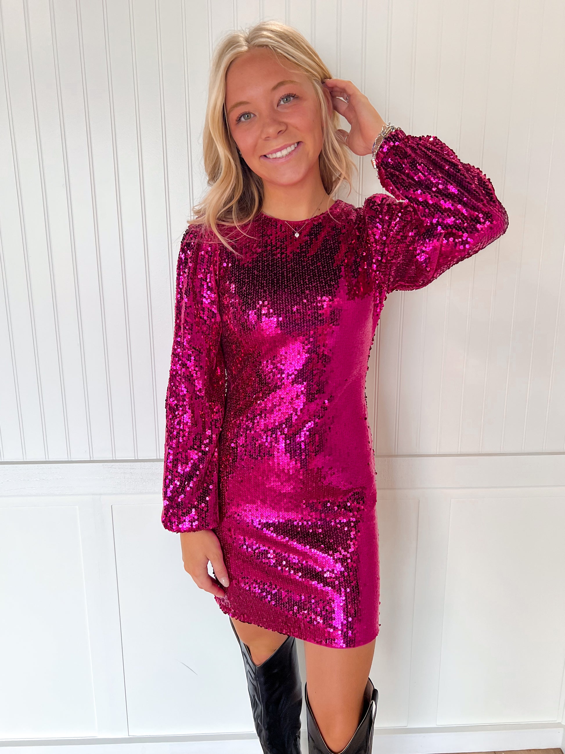 Barbie Sequin Mini Dress-FLYING TOMATO-DJR-The Twisted Chandelier