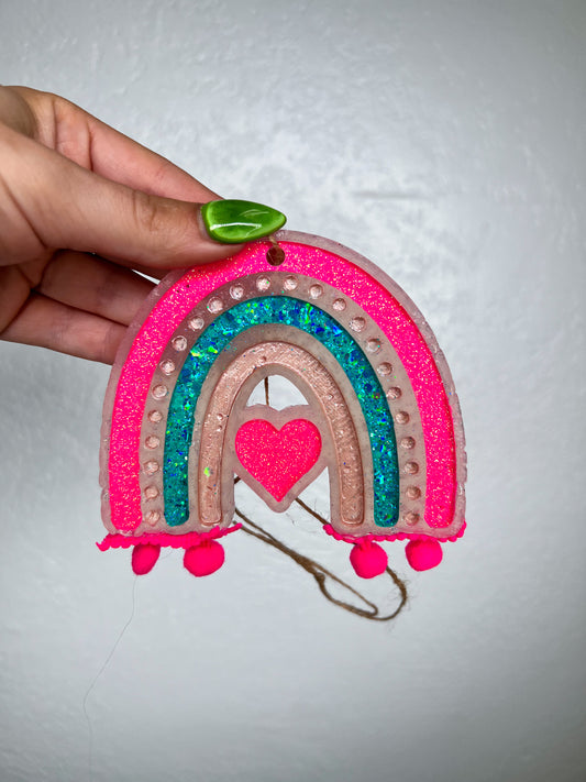 Boho Rainbow Car Freshie-Southern Creek Wholesale-Pink sugar-Pink-The Twisted Chandelier