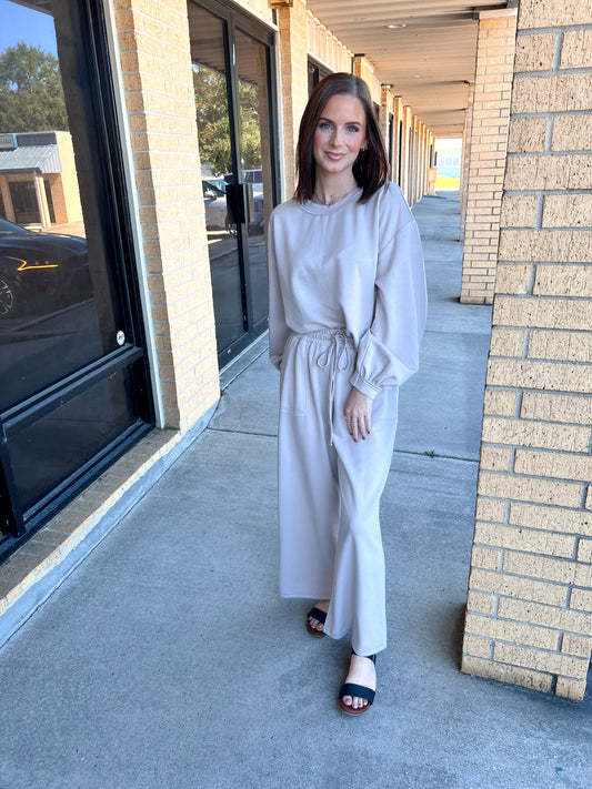 Poppy Scuba Top - Ecru-Sewn and Seen-Bin D6,FD 08/19/25,Tops Collection-The Twisted Chandelier