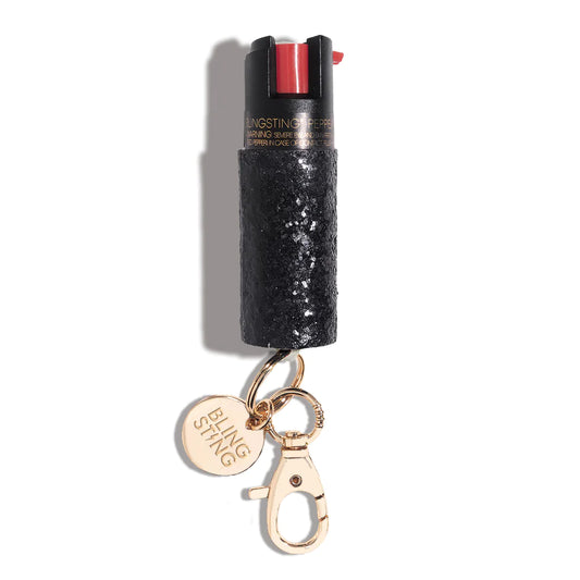 Black Glitter Pepper Spray-Personal Defense-BLINGSTING-Accessories, Faire-The Twisted Chandelier