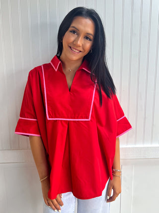 Kennedy Solid Short Sleeve Top