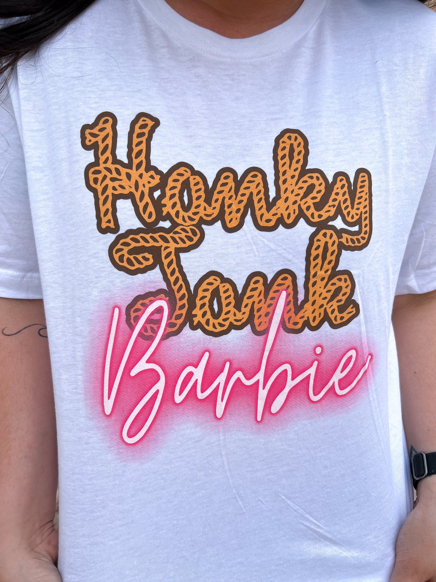 Honky Tonk Barbie Graphic Tee-Shirt-wild junky-04/25, 05/27/24, 1st md-The Twisted Chandelier