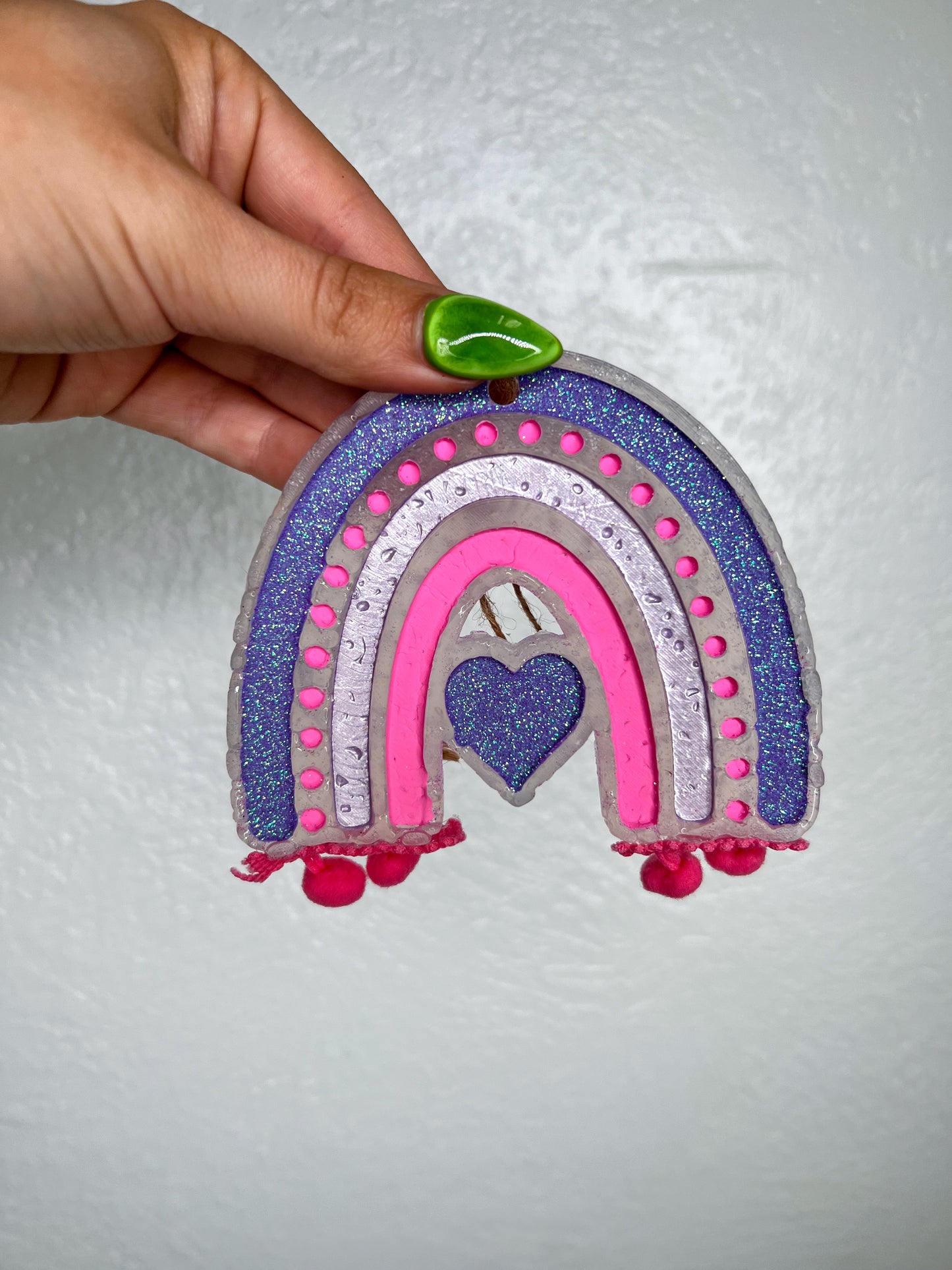 Boho Rainbow Car Freshie-Southern Creek Wholesale-Pink sugar-Purple-The Twisted Chandelier