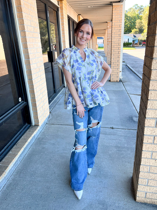 Addyson Puff Sleeve Blouse-Top-Entro-03/08/25,09/13/24,1st md,Bin d2,Max Retail,t22713,Tops Collection-The Twisted Chandelier