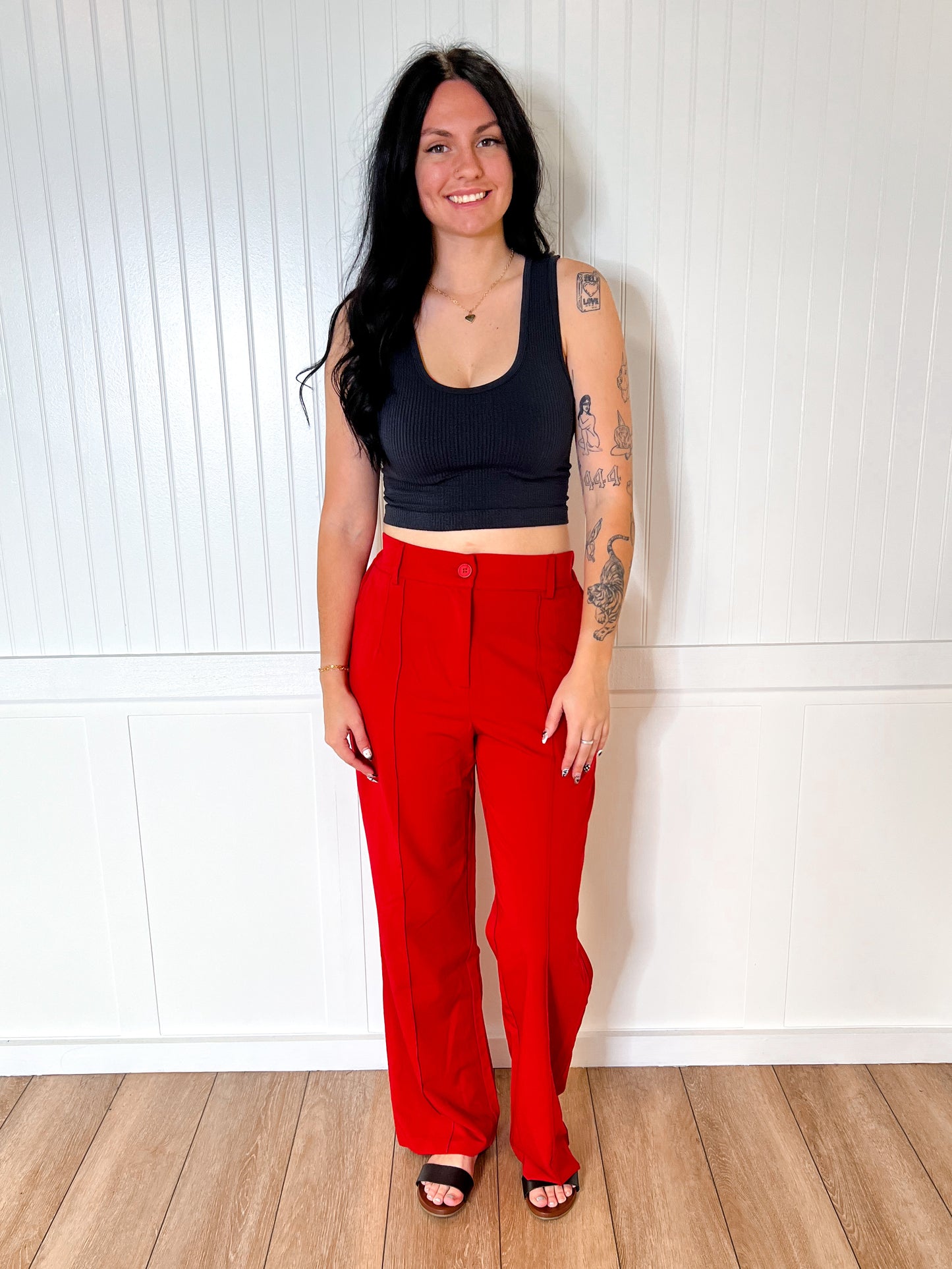 Anna Mid Rise Trouser Straight Leg Pants-Pants-blue b.-03/26/25,12/04/24,1st md,Bin D1,bottoms,CR 07/17/24,Max Retail,OGP 54.95-The Twisted Chandelier