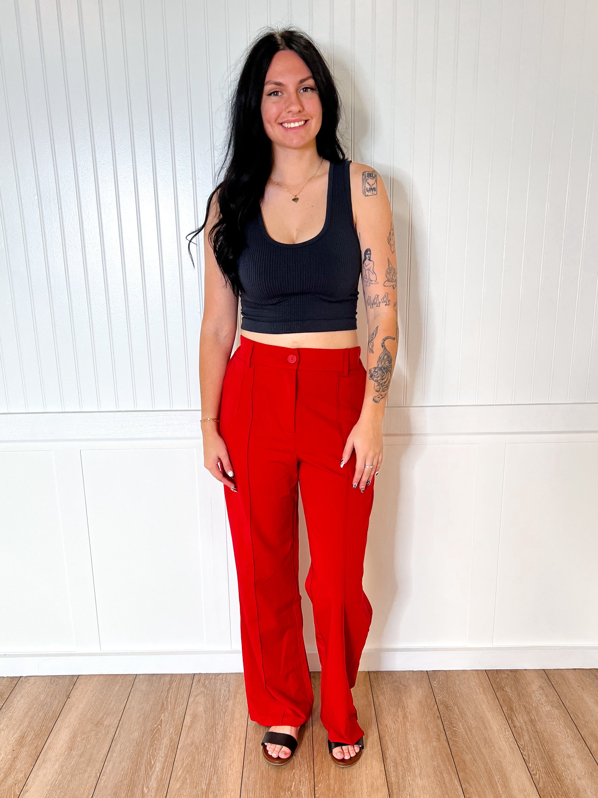 Anna Mid Rise Trouser Straight Leg Pants-Pants-blue b.-03/26/25,12/04/24,1st md,Bin D1,bottoms,CR 07/17/24,Max Retail,OGP 54.95-The Twisted Chandelier