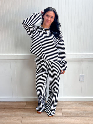 Berkley Lulu Mac Stripe Pants - Black