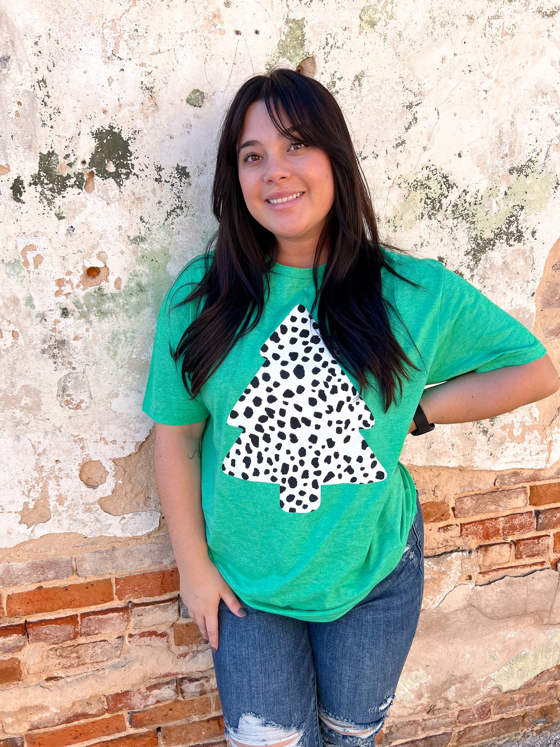 Green Tree Tee-Shirt-Oliver & Otis-$25 & Under Sale, Bin C1, BIN D6, Christmas tote ct1, Tops Collection-The Twisted Chandelier