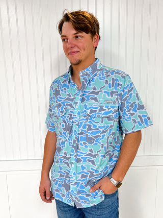 Men's Texas Coastal Camo Fishing Shirt-Men's Tops-SALT WATER SOUL-FD 01/23/26,Men's,RWB-The Twisted Chandelier
