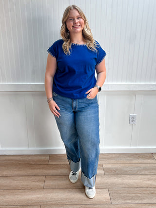 Collins High Rise Cuffed Barrel Jeans-Pants-Lovervet by VERVET-bottoms,FD 07/25/26-The Twisted Chandelier