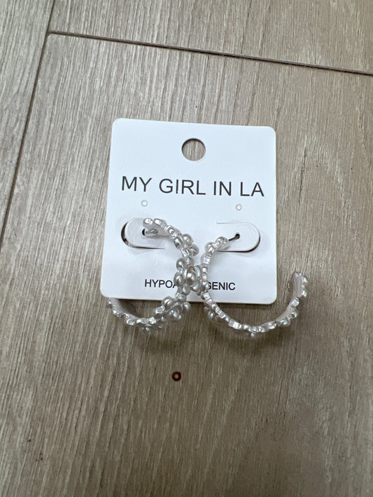 Jesse Earrings - Silver-MY GIRL IN LA-The Twisted Chandelier