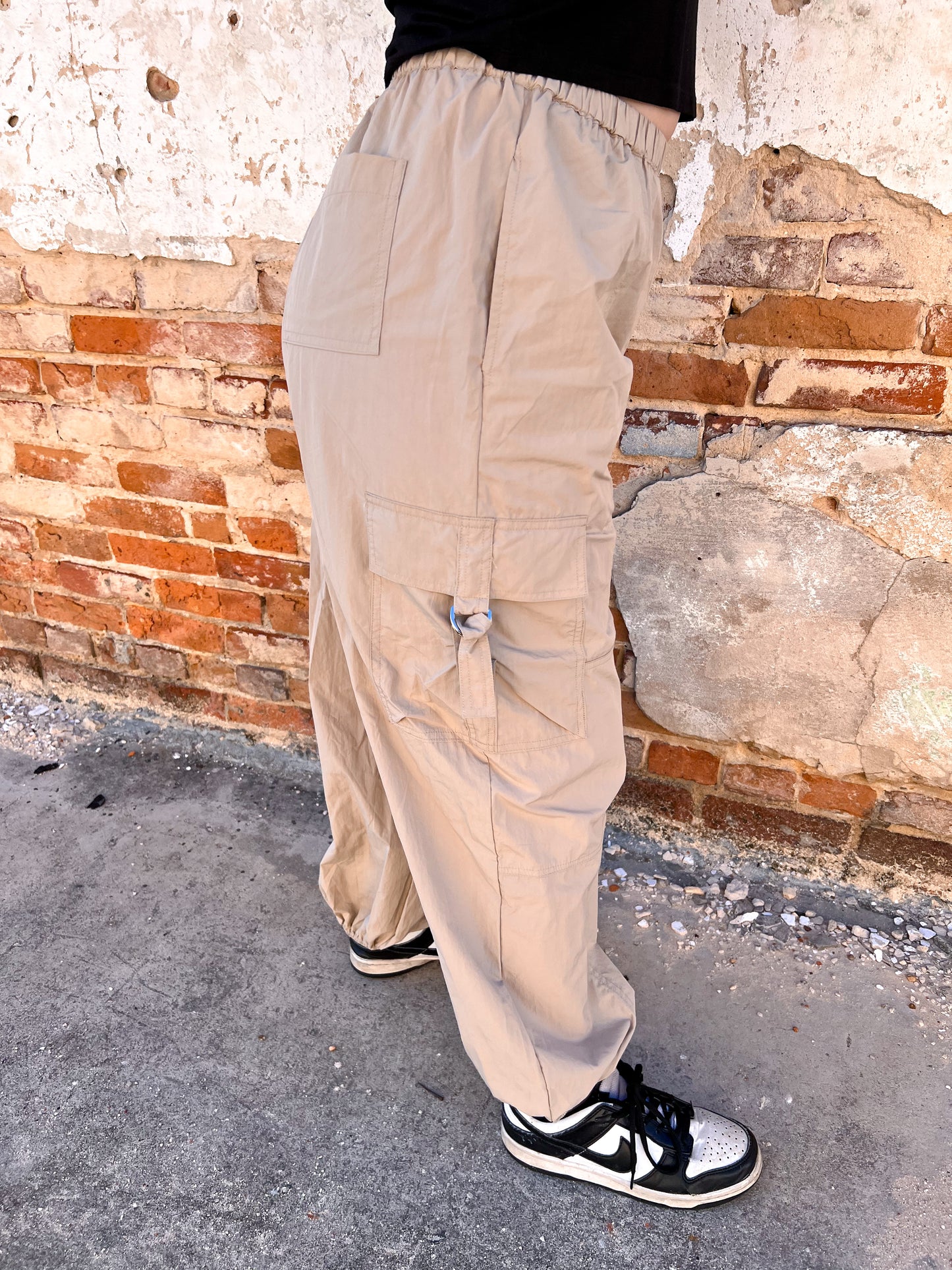 Lara Balloon Cargo Pants with Pockets-Cargo Pants-Kori America-06/19/24, 1st md, BIN A5, Created - 01/15/24, FD JAN 24-The Twisted Chandelier