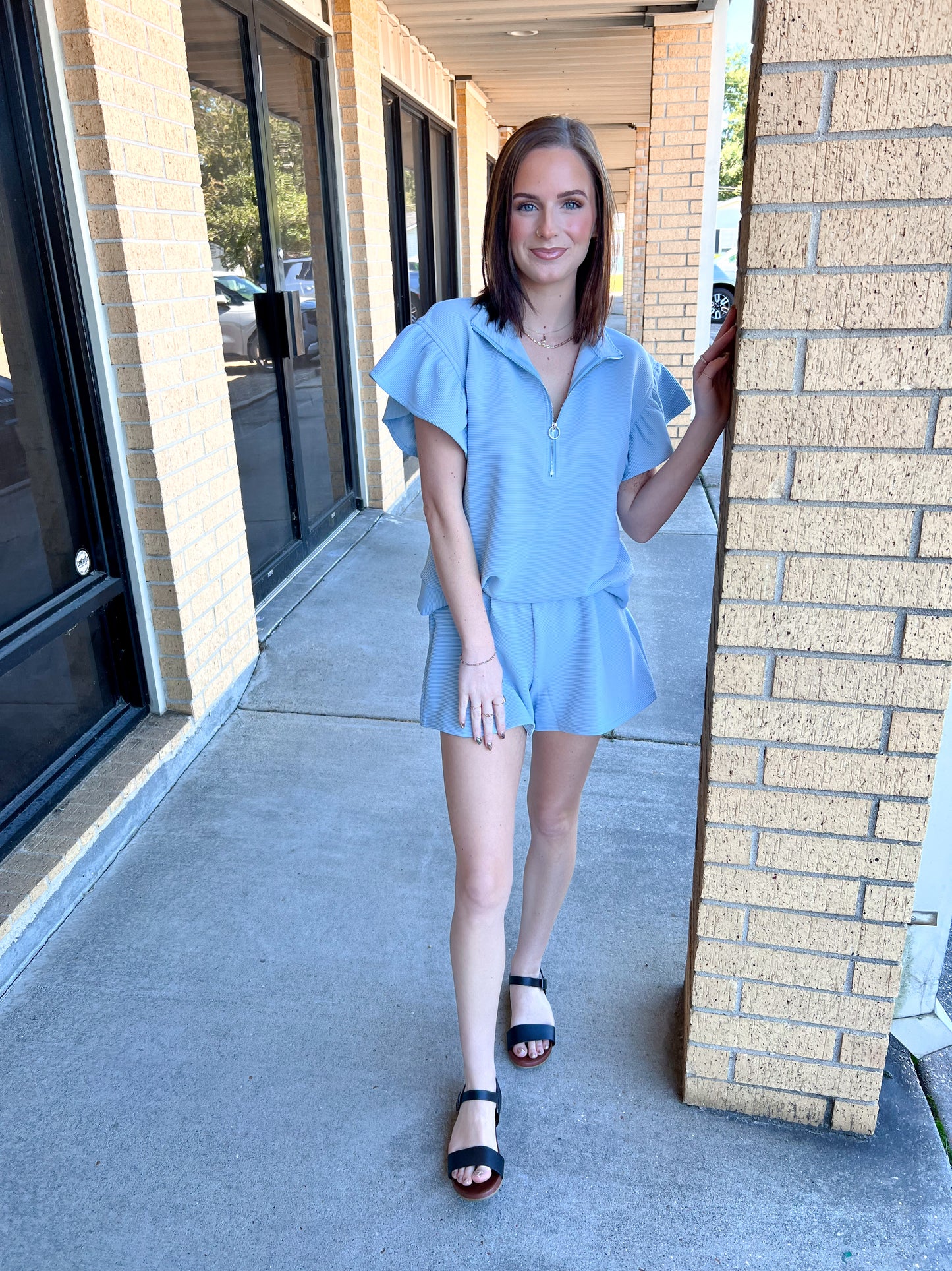 Isla Ribbed Jacquard Track Suit Shorts-Oddi-Bin B1,bottoms,FD 08/12/25-The Twisted Chandelier