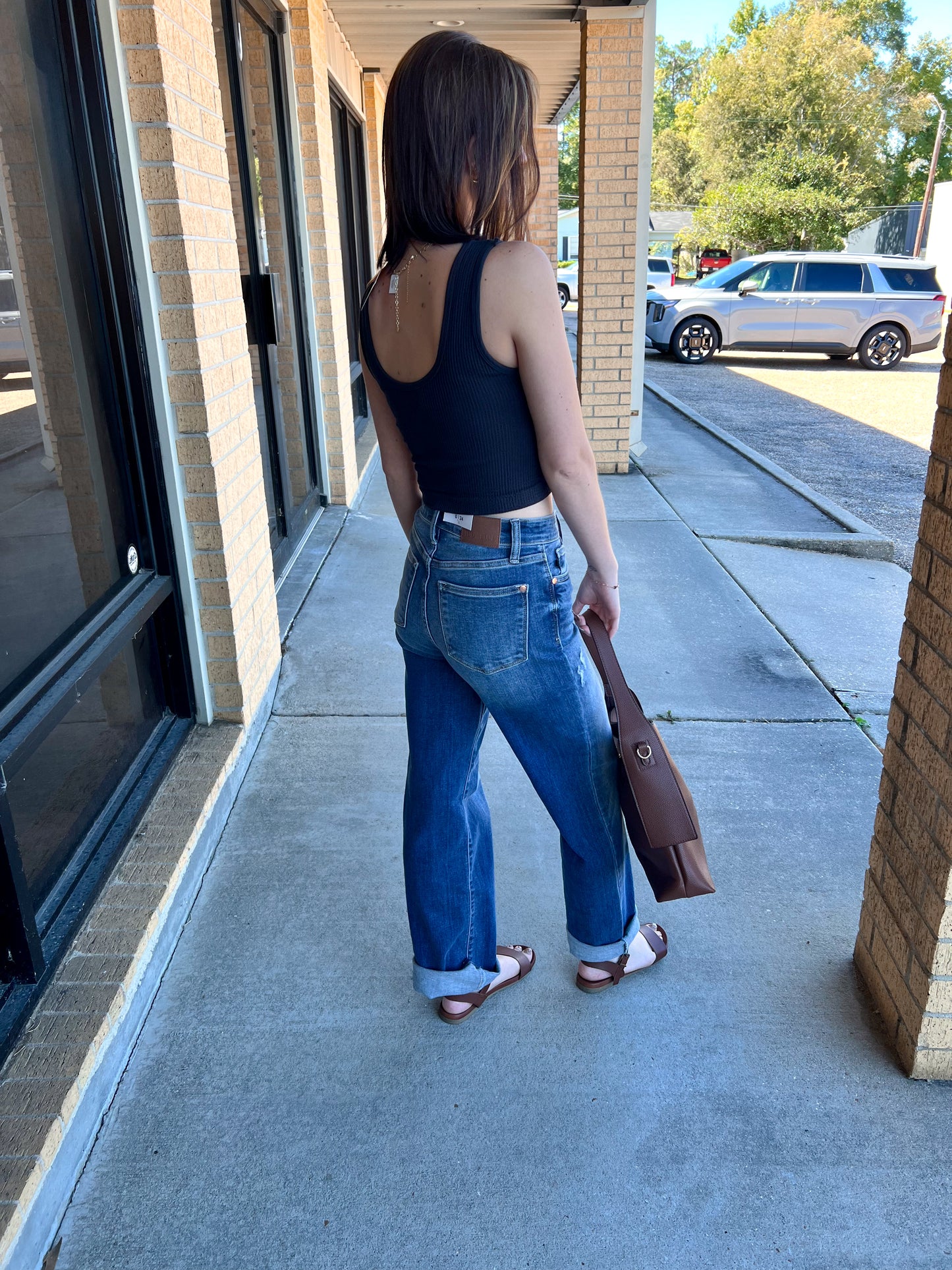 Jordan Seamless Sleeveless UV Neck Reversible Tank Top - Black-By Together-Bin B5,FD 08/26/25,Tops Collection-The Twisted Chandelier