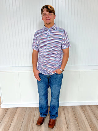 Men's Texas Tailing Polo-Men's Tops-SALT WATER SOUL-FD 01/23/26,Men's,RWB-The Twisted Chandelier