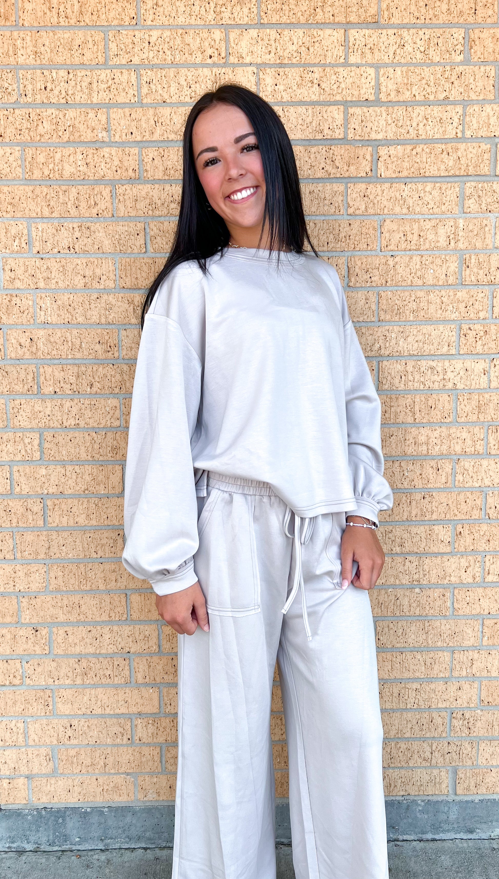 Poppy Scuba Pants - Ecru-Sewn and Seen-BIN A2,bottoms,FD 08/19/25-The Twisted Chandelier