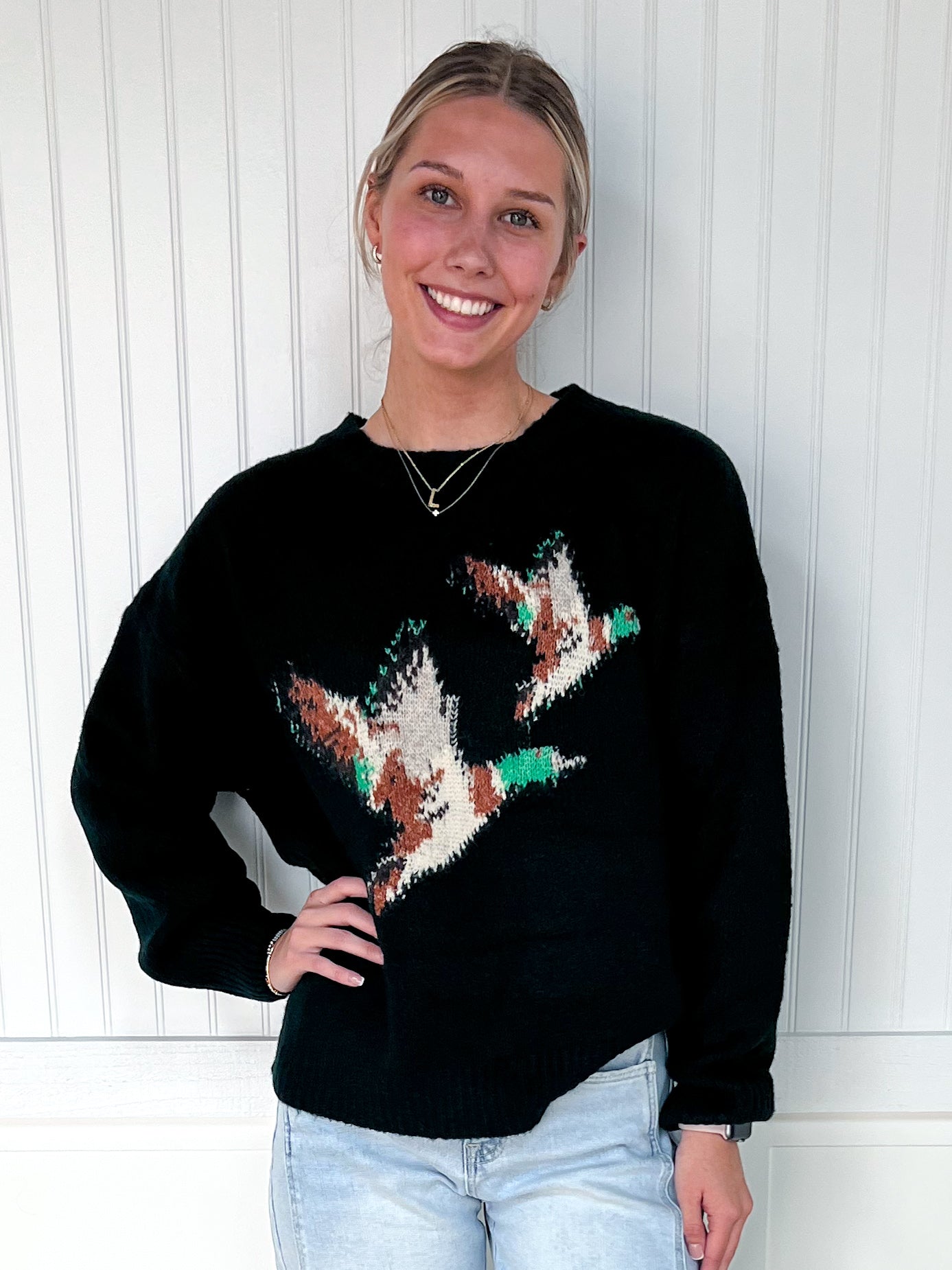 Frankie Soft Knit Flying Duck Sweater-Bailey Rose-FD 01/23/26,Tops Collection-The Twisted Chandelier