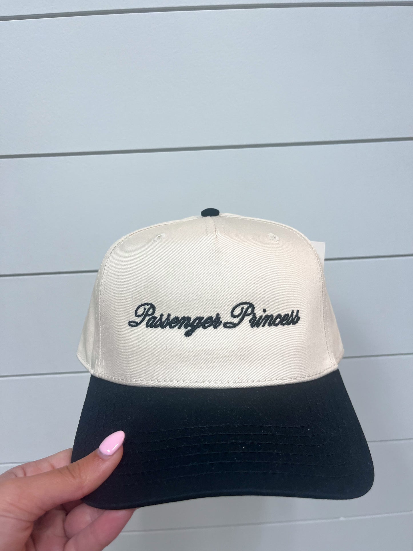 Passenger Princess Two-Toned Trucker Hats For Women-Katydid-Black and Tan-The Twisted Chandelier