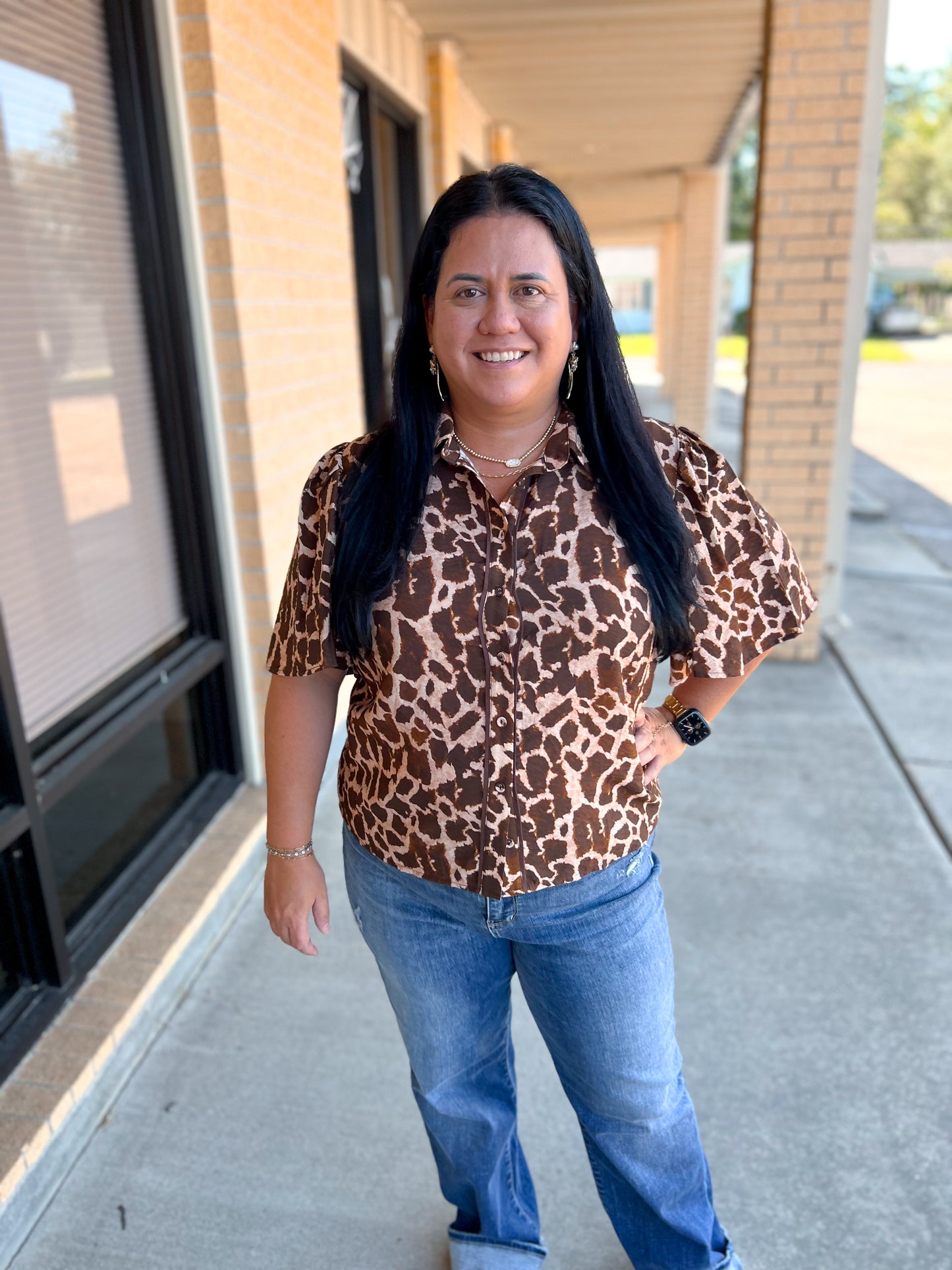 Nova Printed Woven Top-FLYING TOMATO-BIN A 3,FD 8/5/25,IT13762,Tops Collection-The Twisted Chandelier