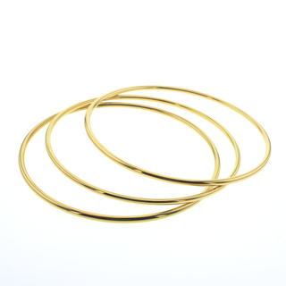 Gold Plated Bangles - Set of 3