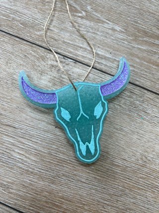 Bull Skull Car Freshie-Car Freshie-Southern Creek Wholesale-The Twisted Chandelier