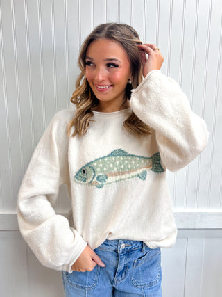 Finley Fish Intarsia Cozy Sweater-Top-VERY J-12W3778N,Fall Favorites,FD 10/26/26,NewArrival,Tops Collection-The Twisted Chandelier