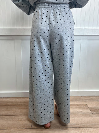 Nellie Scuba Polka Dot Wide Leg Pants-Outfit Sets-Sewn and Seen-bottoms,Fall Favorites,FD 10/22/26,NewArrival-The Twisted Chandelier
