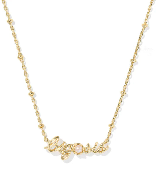 Kendra Scott Big Sis Short Pendant Necklace Gold Freshwater Cultured Pearl-Necklaces-Kendra Scott-08/21/25,N01231GLD-The Twisted Chandelier