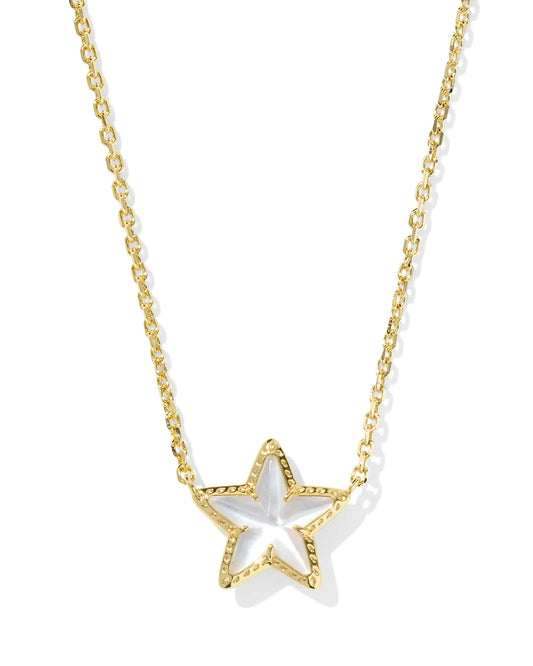 Kendra Scott Cassidy Short Pendant Necklace Gold Ivory Mother Of Pearl-Necklaces-Kendra Scott-FD 05/07/25,N01065GLD-The Twisted Chandelier